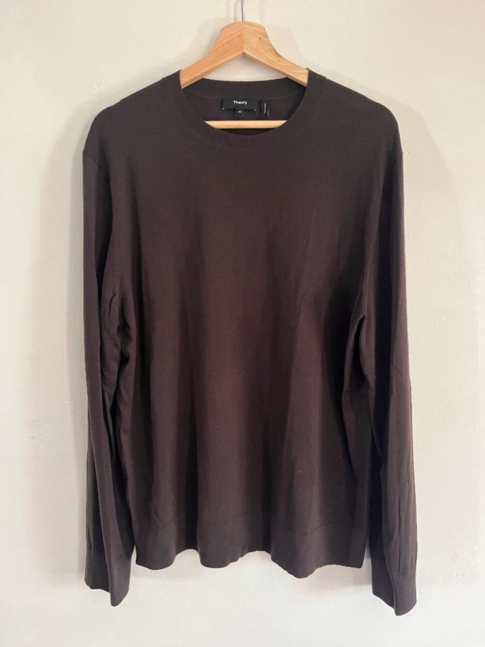 Theory Crew Neck Regal Wool Sweater
